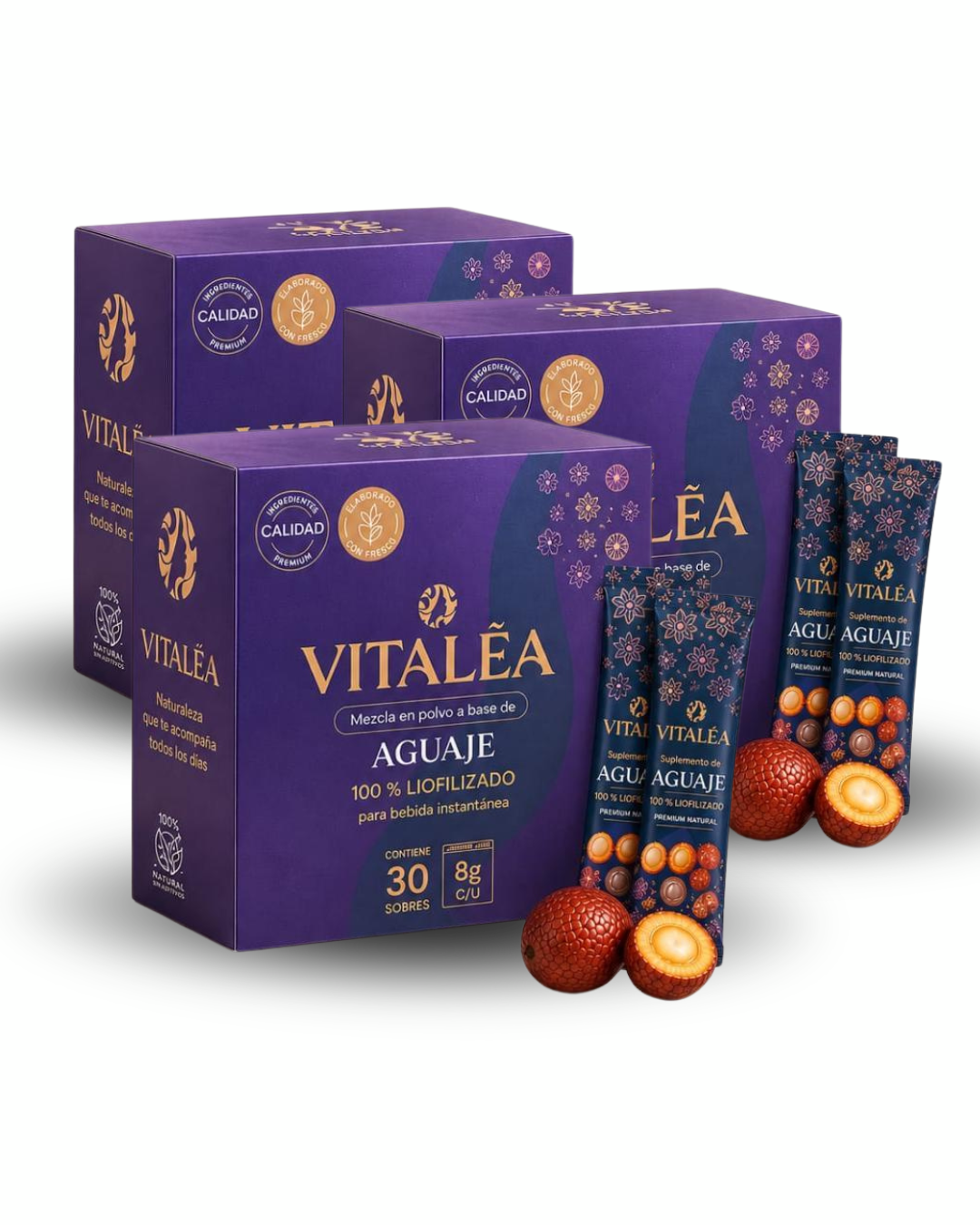 Vitalea - Equilibrio natural sabor a Aguaje por 3 Cajas